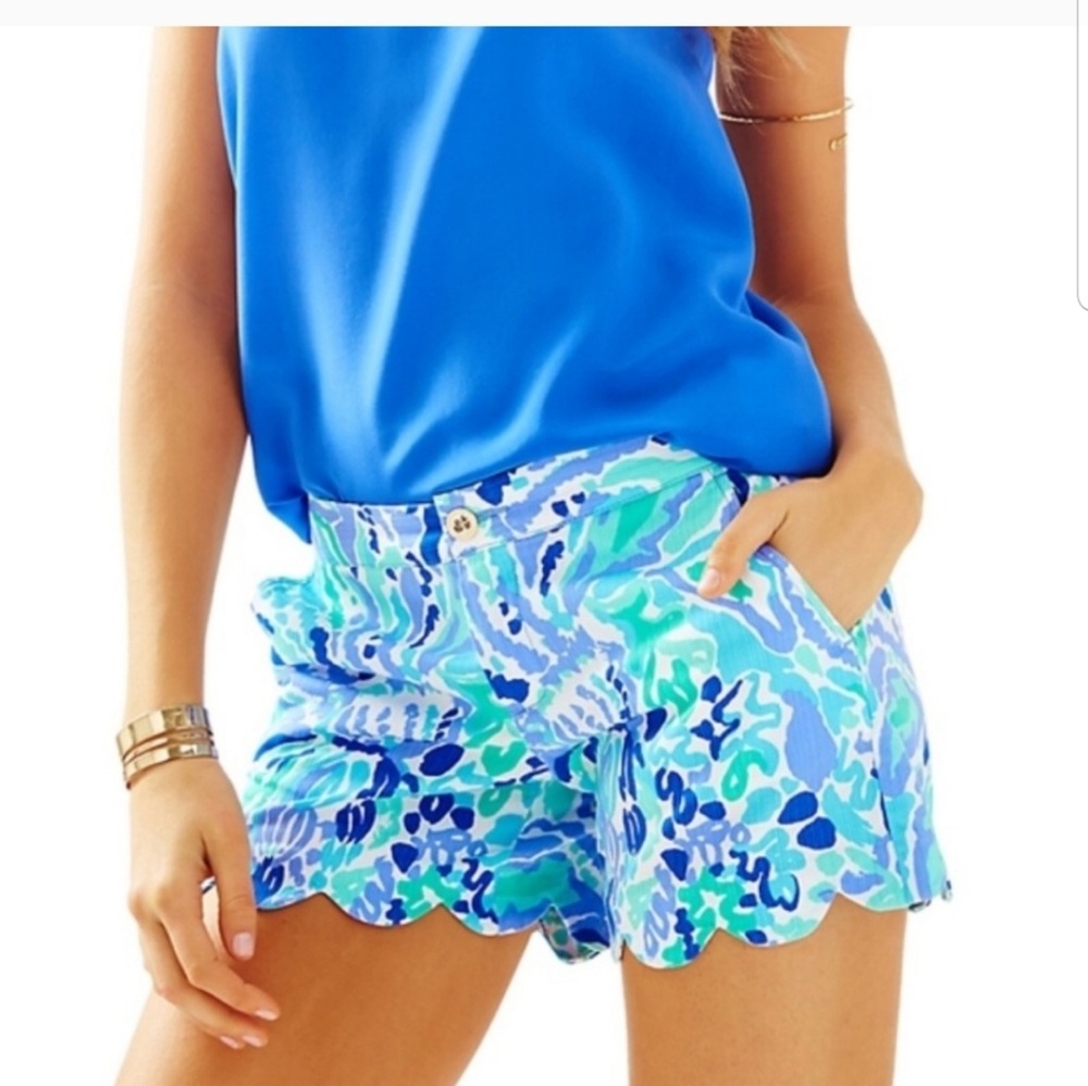Lilly Pulitzer Scalloped Hem Shorts